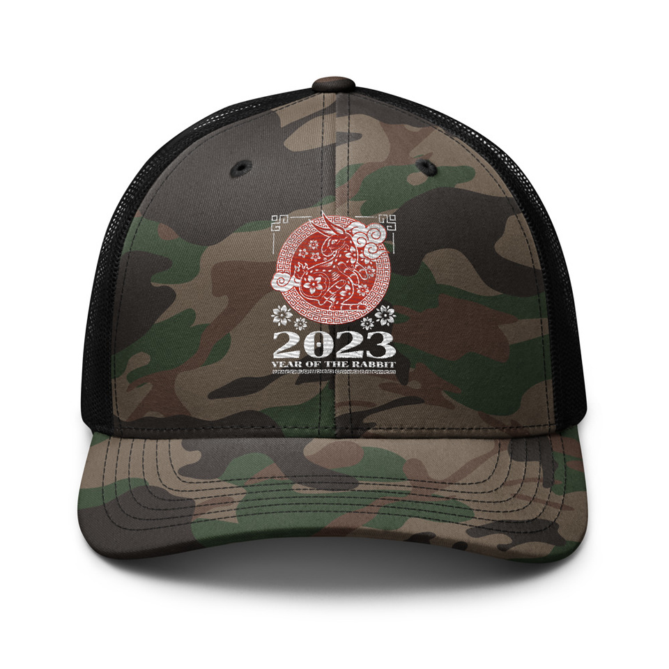 Chinese Lunar Year - Rabbit Camouflage Trucker Hat