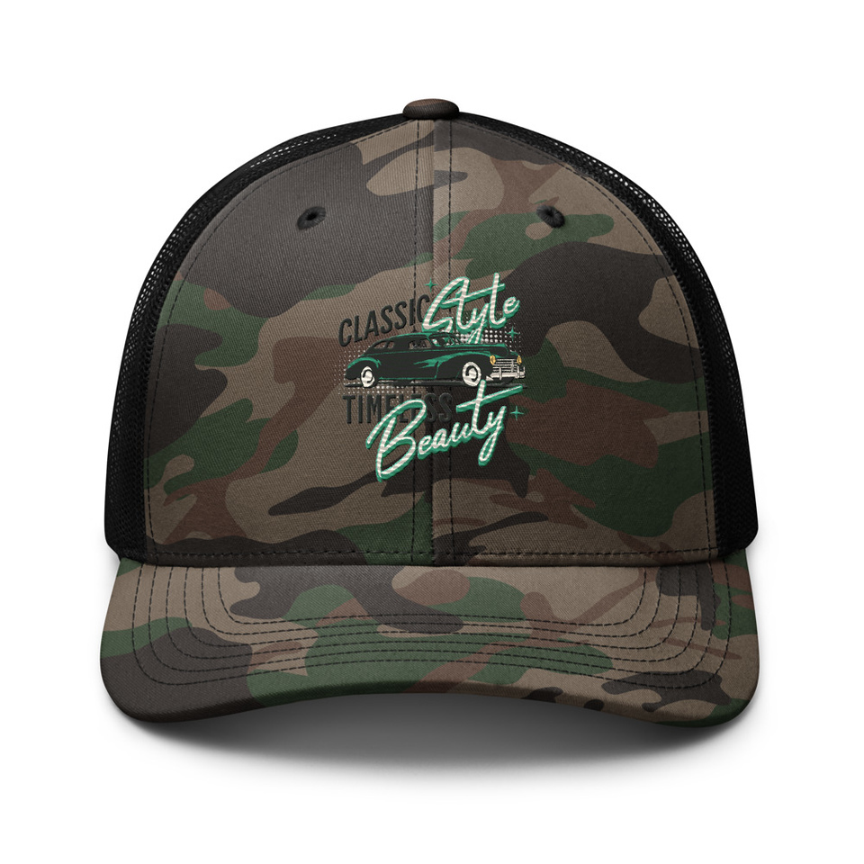 Classic Style Timeless Beauty Camouflage Trucker Hat