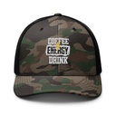 Coffee Energy Drink - Grunge Bolt Camouflage Trucker Hat