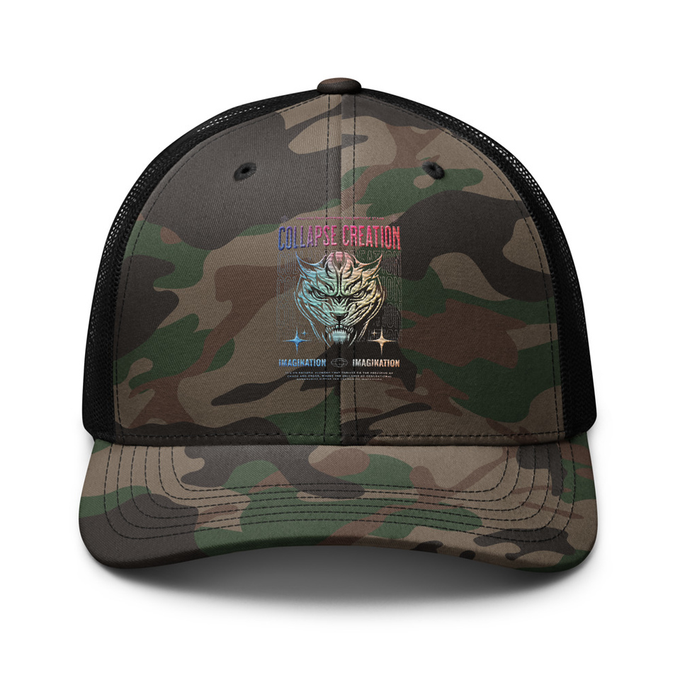 Collapse Creation Camouflage Trucker Hat