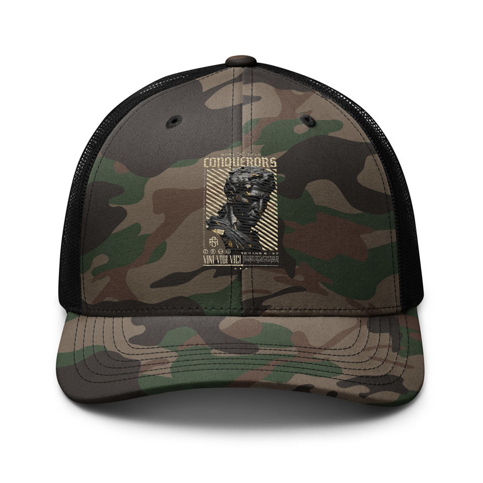 Conquerors Camouflage Trucker Hat