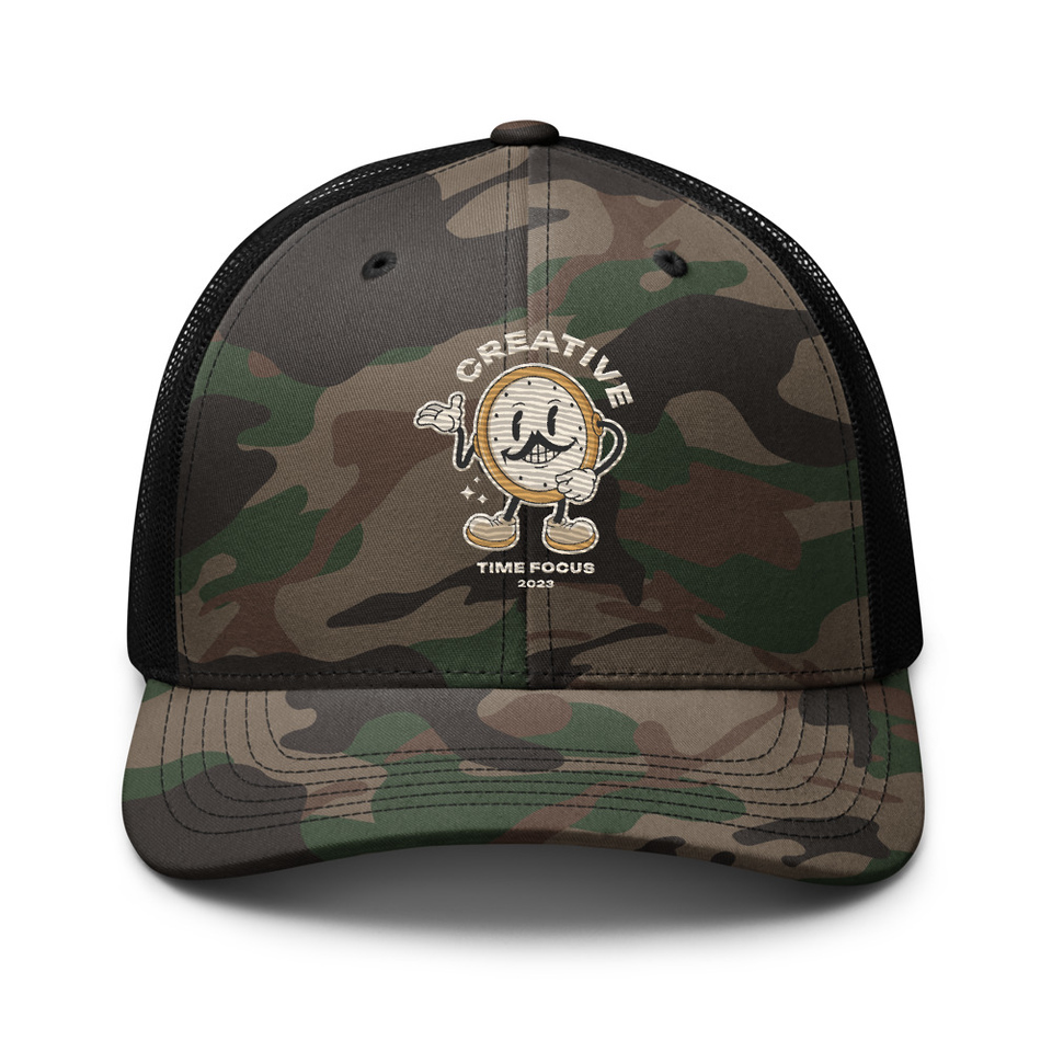 Creative Time Camouflage Trucker Hat