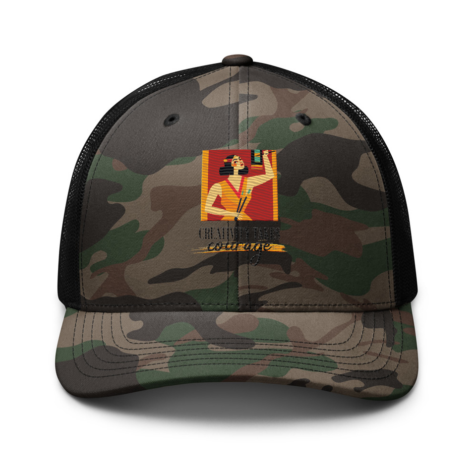 Creativity Takes Courage Camouflage Trucker Hat