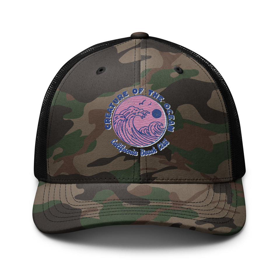 Creature of the Ocean Camouflage Trucker Hat