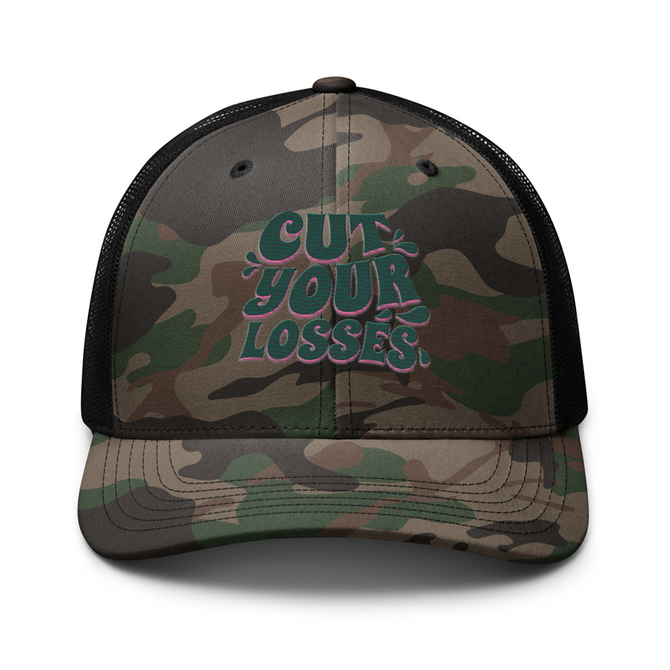 Cut your Losses Camouflage Trucker Hat