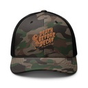 Death Before Decaf - Coffee Camouflage Trucker Hat