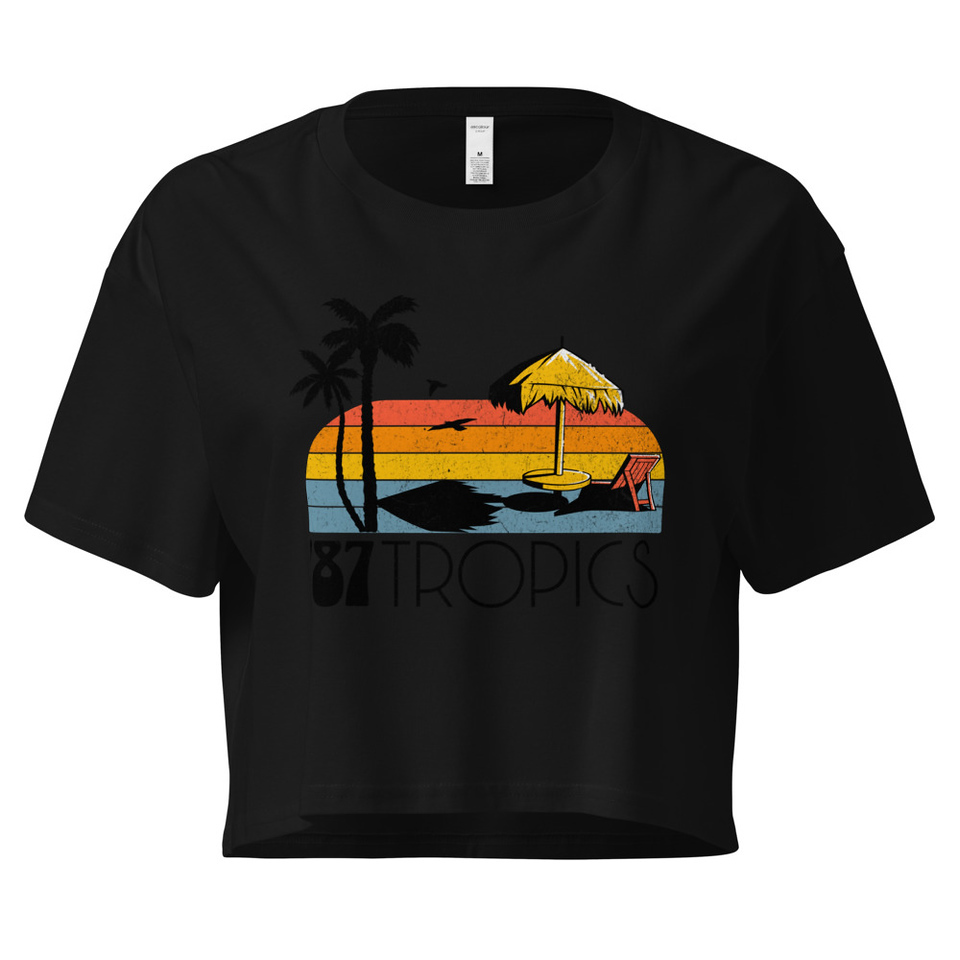 '87 Tropics Women's Crop Top