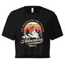 Adventure Await - Wilderness Camping Women's Crop Top