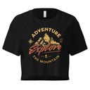 Adventure Explore The Mountain Women's Crop Top