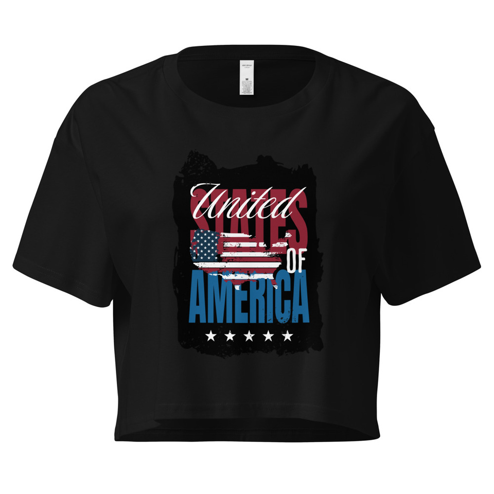 America (3) Women's Crop Top