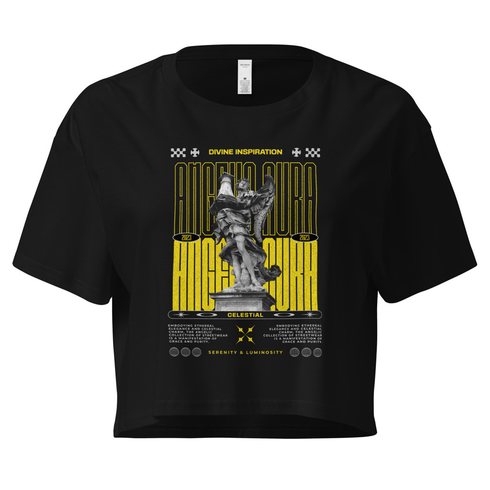 Angelic Aura Streetwear Women's Crop Top