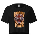 Angry Tiger - AI Women's Crop Top