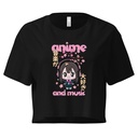 Anime and Music Women's Crop Top