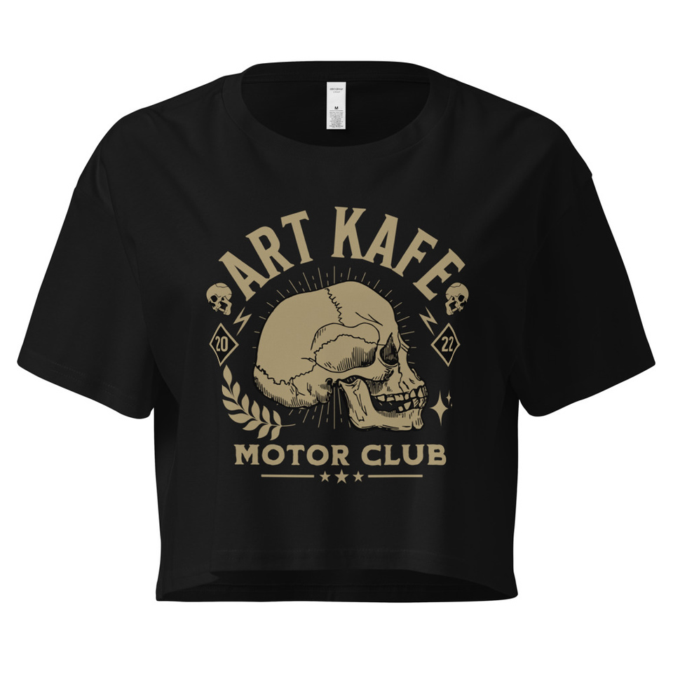Art Kafe Motor Club Women's Crop Top