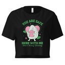 Avo Love - Typographic Cartoon Streetwear Women's Crop Top