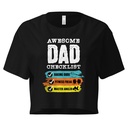 Awesome Dad Checklist Women's Crop Top