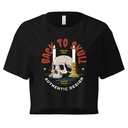 Back to Skull - Authenthic Design  Women's Crop Top