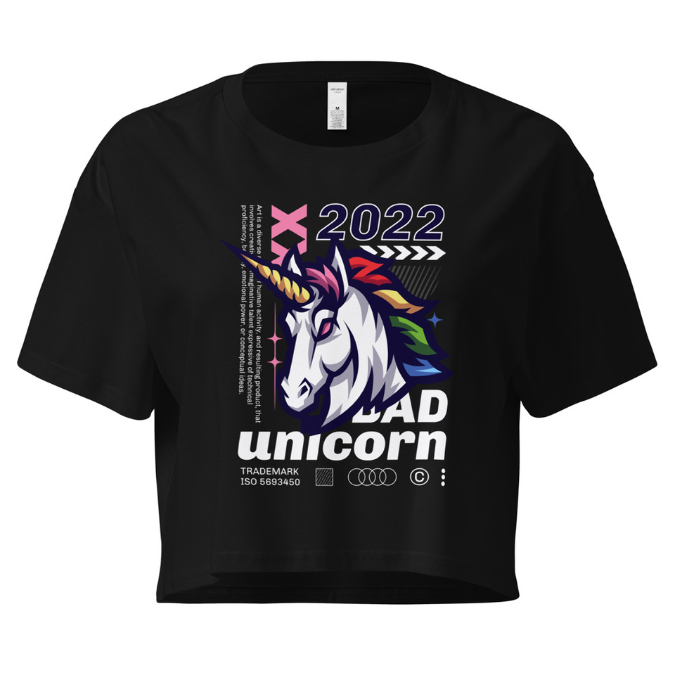 Bad Unicorn - Horse Women's Crop Top