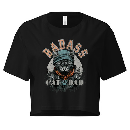 BADASS CAT DAT Women's Crop Top