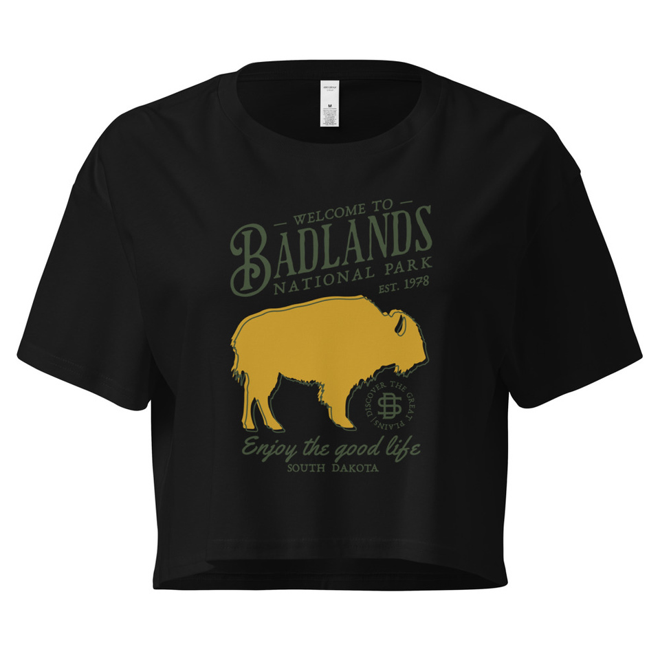 Badlands National Park - Bison Women's Crop Top