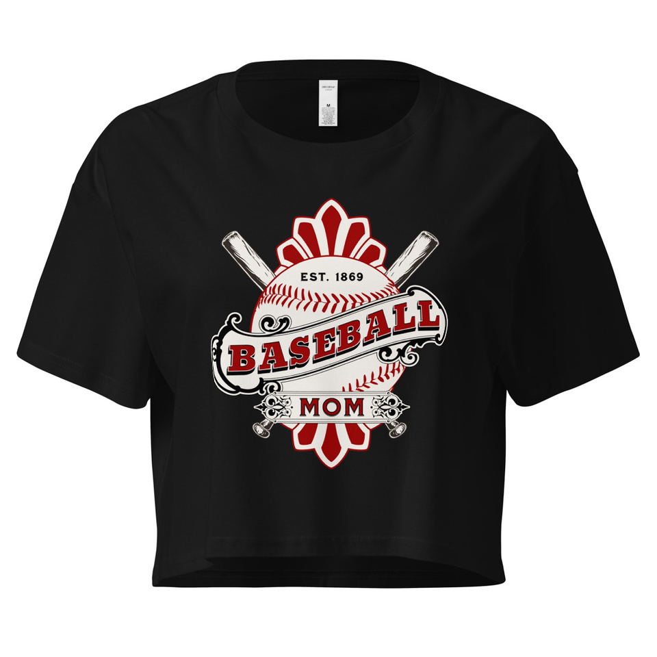 Baseball Mom Women's Crop Top