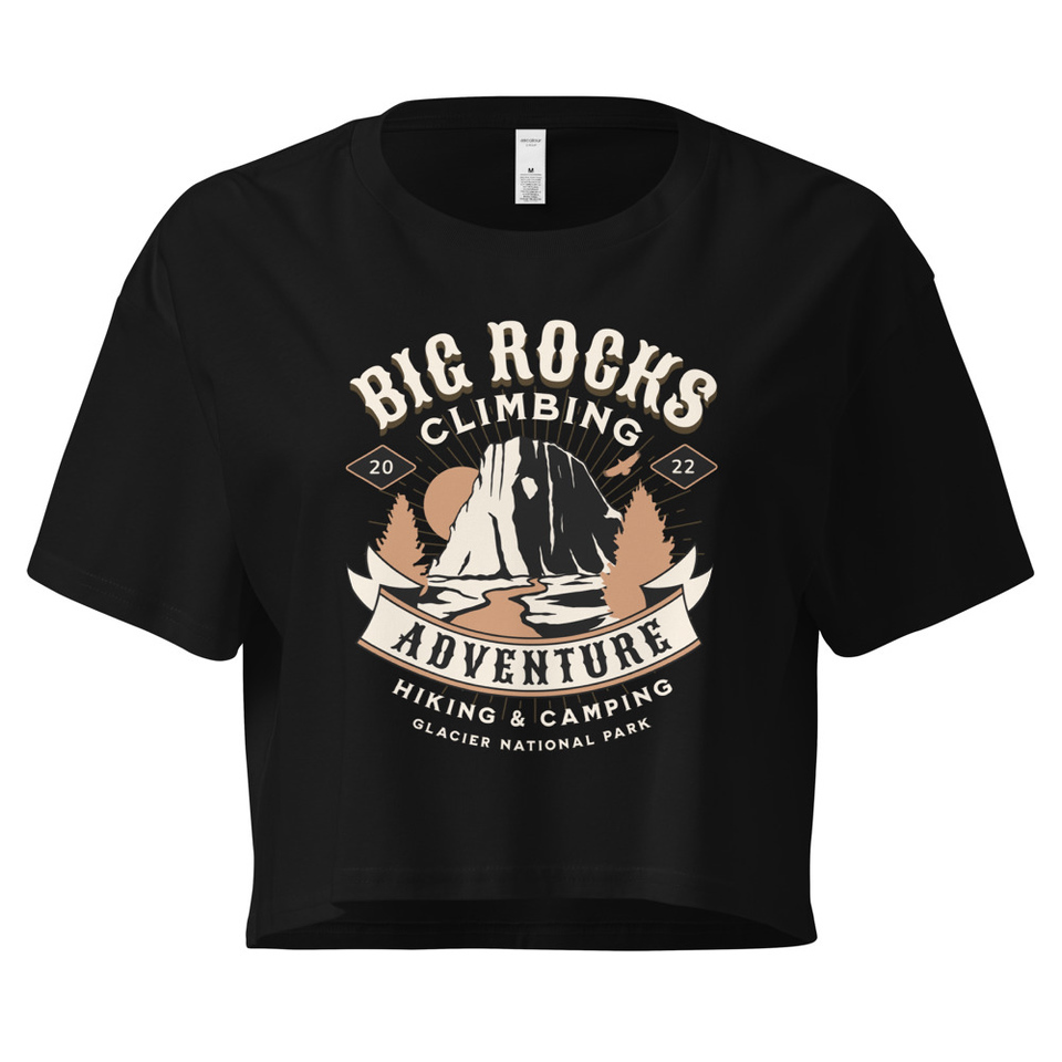 Big Rocks Climbing - Outdoor Adventure Women's Crop Top