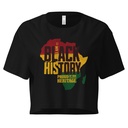 Black History - Heritage Map Women's Crop Top