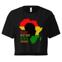 Black History Month - African Continent Women's Crop Top