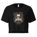 Black Metal - Hardcore skull theme design Women's Crop Top