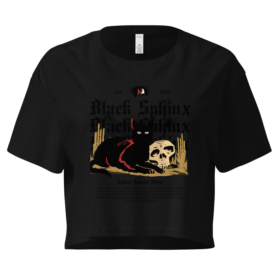Black Sphinx Women's Crop Top