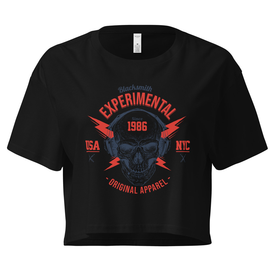 Blacksmith Experimental - Rock Skull Women's Crop Top