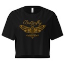 Blue Butterfly - Minimal Women's Crop Top