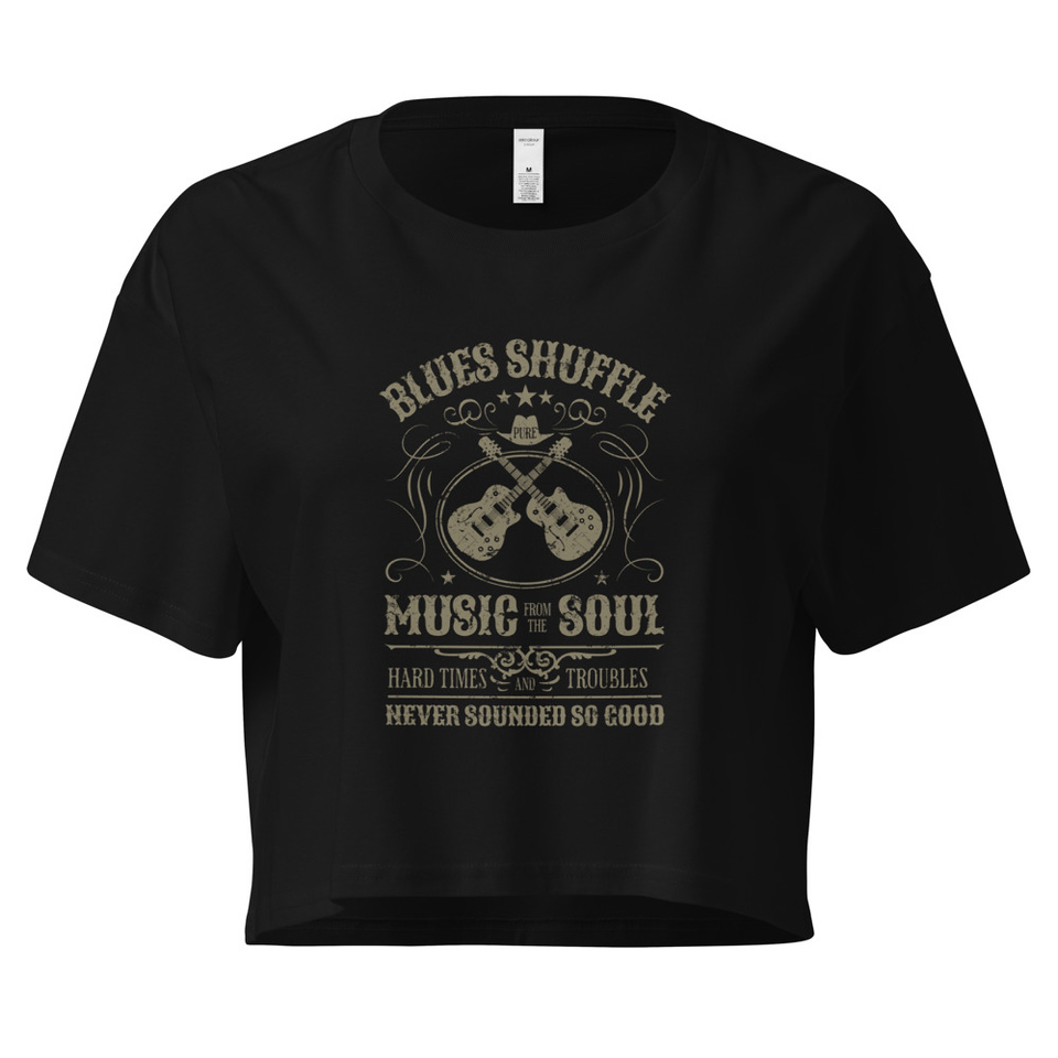 Blues Music from the Soul - Guitar Women's Crop Top