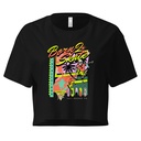 Born 2 Skate - Retro Skeleton Women's Crop Top