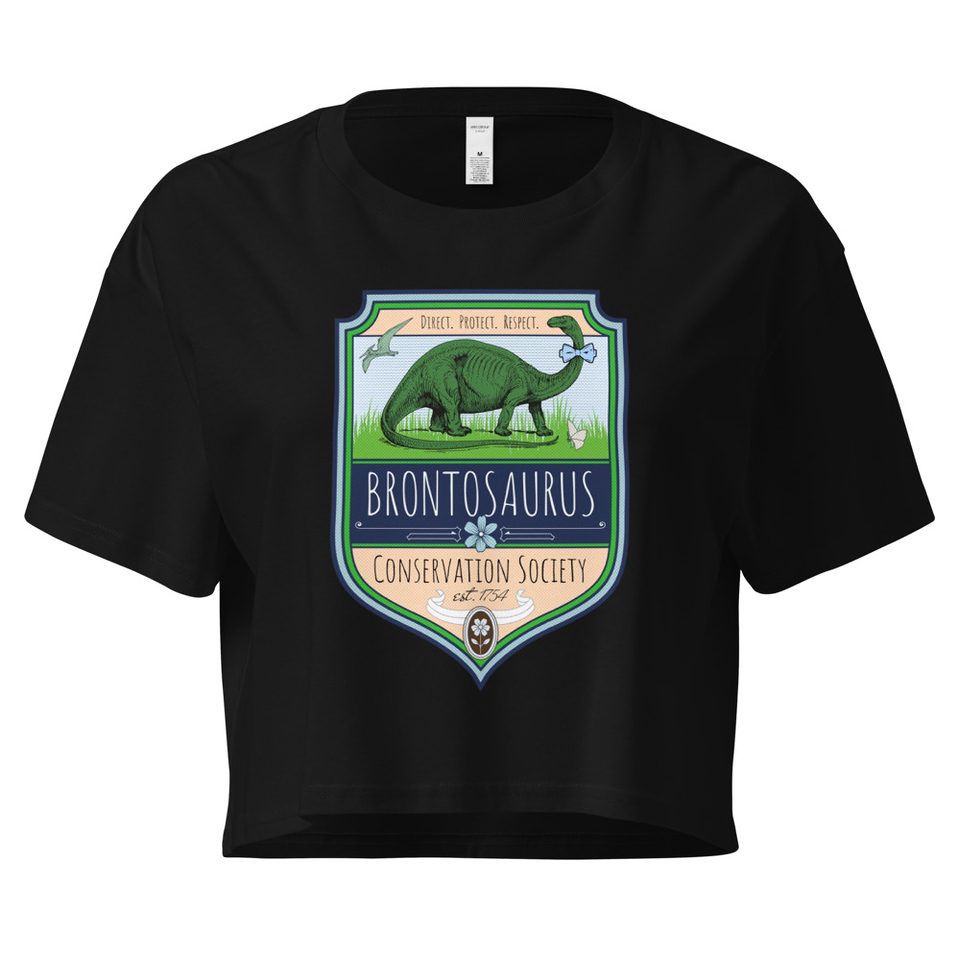 Brontosaurus Conservation Society Women's Crop Top