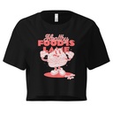 Burger Mascot Women's Crop Top
