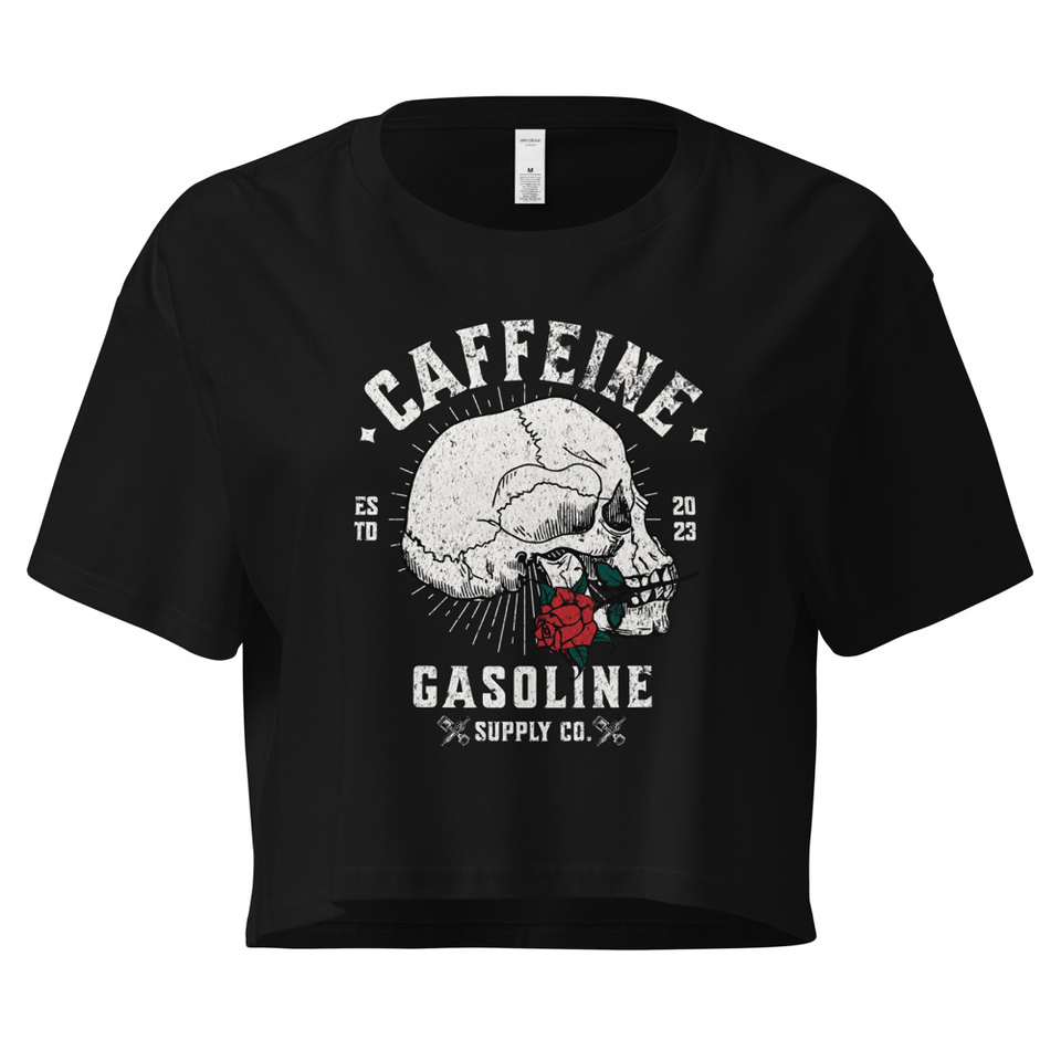 CAFFEINE GASOLINE Women's Crop Top