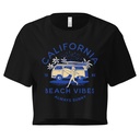 California Beach Vibes - Retro Camper Van Women's Crop Top