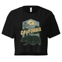 California Bear - Outdoors Wilderness Camping Hiking Women's Crop Top