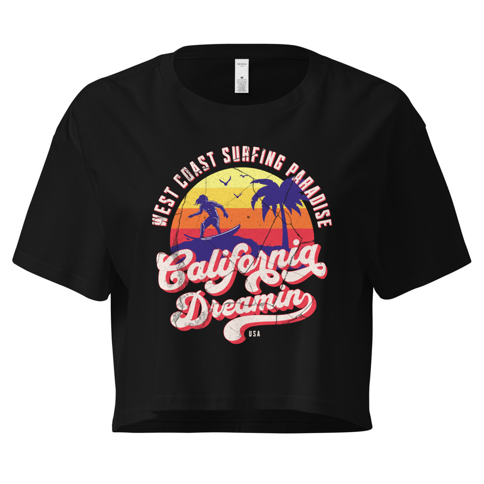 California Dreamin - Beach & Surf Women's Crop Top