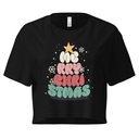 Cartoony Christmas Tree Women's Crop Top
