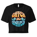 Catch the Waves - Beach Vibe Women's Crop Top