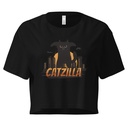 Catzilla - Funny Comic Animal Women's Crop Top