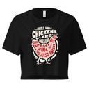 Chickens Are Awesome - Butcher Cuts Women's Crop Top
