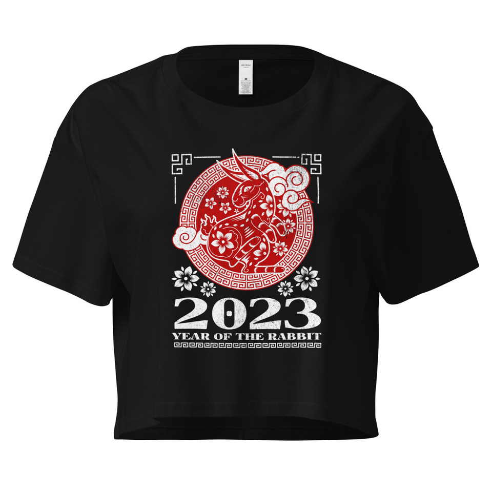 Chinese Lunar Year - Rabbit Women's Crop Top