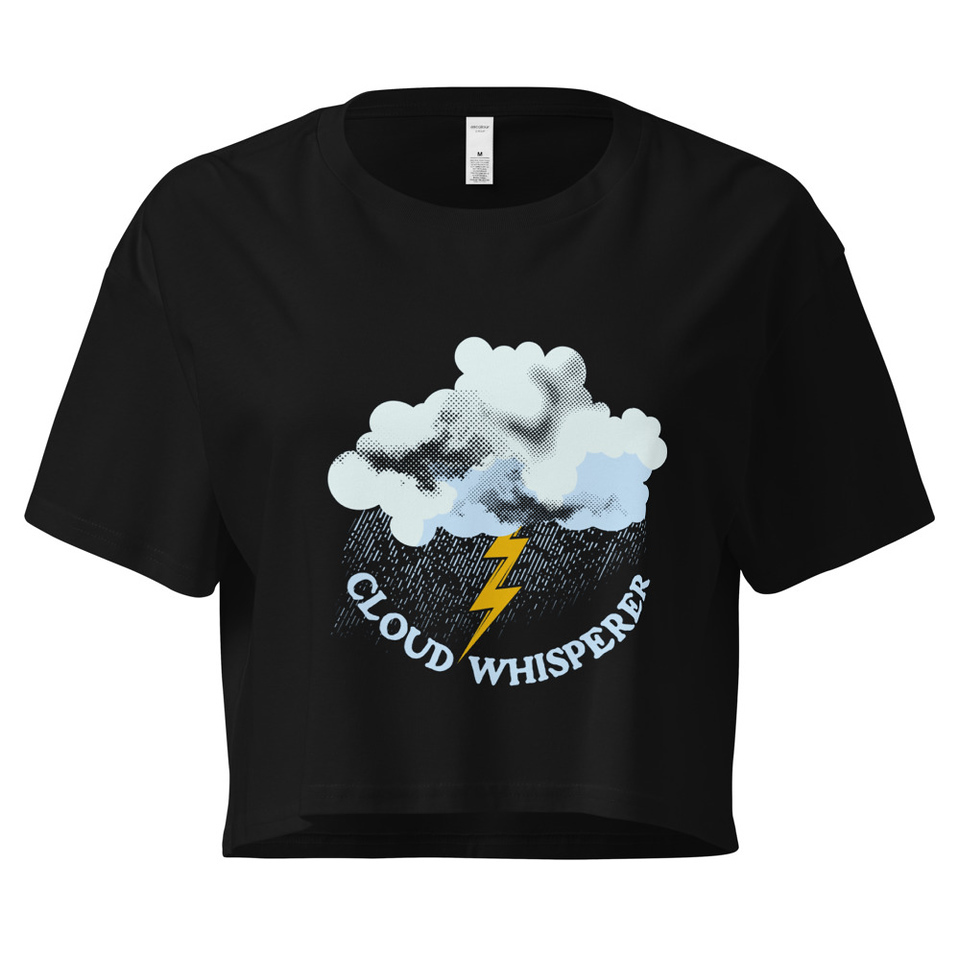 Cloud Whisperer - Rainy Weather Women's Crop Top