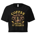 Coffee, The art of Winning The Day Women's Crop Top