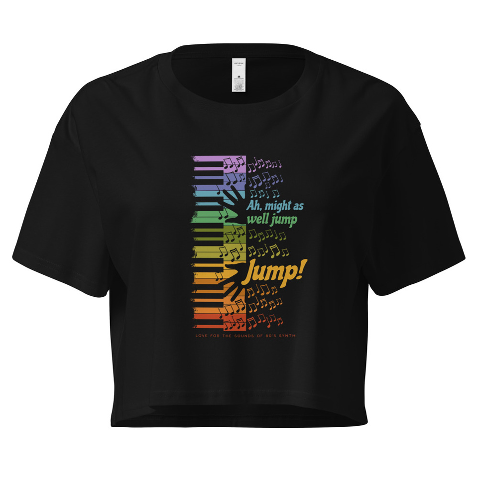 Colorful Retro Keyboard Women's Crop Top
