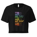 Colorful Retro Keyboard Women's Crop Top