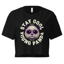 Cool Panda with Sunglasses -  Women's Crop Top